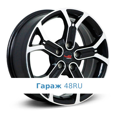 LegeArtis Ki536 R18 / 7.5J PCD 5x114.3 ET 49.5 ЦО 67.1 Литые Черный с полированной лицевой поверхностью
