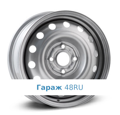 Alcar Stahlrad (KFZ) 4004 R15 / 5.5J PCD 4x100 ET 42 ЦО 60.1 Литые Серебристый
