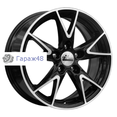 iFree Нирвана R15 / 6.5J PCD 5x100 ET 40 ЦО 67.1 Литые Черный с полированной лицевой поверхностью
