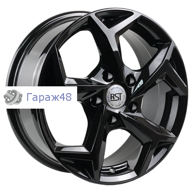 RST R066 (Kaptur) R16 / 6.5J PCD 5x114.3 ET 50 ЦО 66.1 Литые Черный с полированной лицевой поверхностью