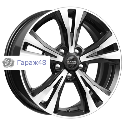 Skad KL-322 R17 / 7J PCD 5x114.3 ET 45 ЦО 66.1 Литые Черный с полированной лицевой поверхностью