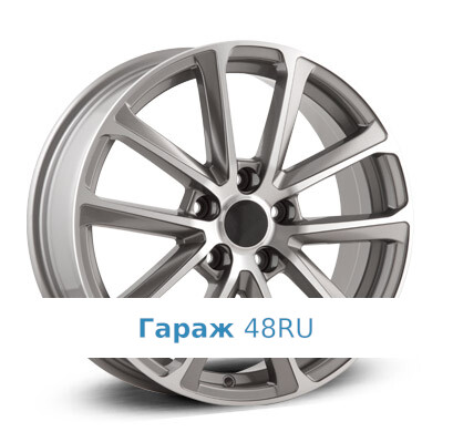 LegeArtis NS224 R17 / 7J PCD 5x114.3 ET 40 ЦО 66.1 Литые Графит с полированной лицевой поверхностью