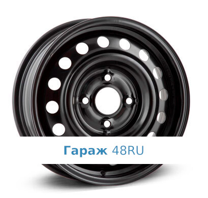 Alcar Stahlrad (KFZ) 7255 R15 / 6J PCD 4x108 ET 47.5 ЦО 63.3 Штампованные Черный