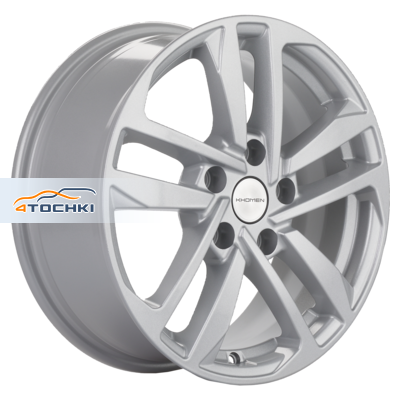 Khomen Wheels KHW1612 Toyota/Suzuki R16 / 6.5J PCD 5x114.3 ET 45 ЦО 60.1 Литые F-Silver