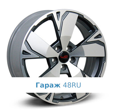 LegeArtis SB509 R17 / 7J PCD 5x100 ET 48 ЦО 56.1 Литые Графит с полированной лицевой поверхностью