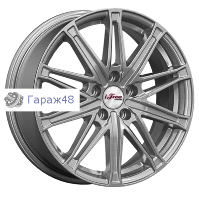 iFree Виар КС1065 R17 / 6.5J PCD 5x114.3 ET 37 ЦО 66.6 Литые Серебристый