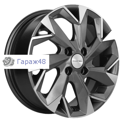 Khomen Wheels KHW1402 Accent/Getz/i20 R14 / 5.5J PCD 4x100 ET 38 ЦО 67.1 Литые Gray-FP
