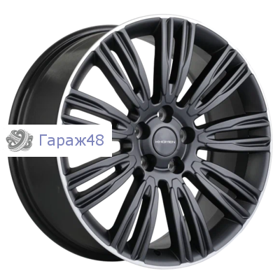 Khomen Wheels KHW2004 Velar R20 / 8.5J PCD 5x108 ET 45 ЦО 63.4 Литые Black matt MR