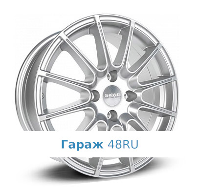 Skad Le Mans R16 / 7J PCD 5x108 ET 45 ЦО 67.1 Литые Серебристый