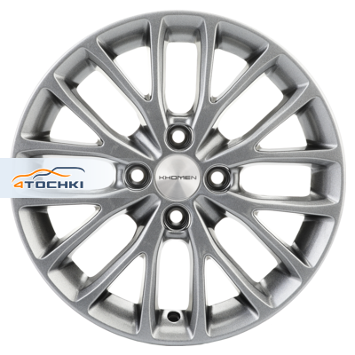 Khomen Wheels KHW1506 XRay R15 / 6J PCD 4x100 ET 37 ЦО 60.1 Литые G-Silver