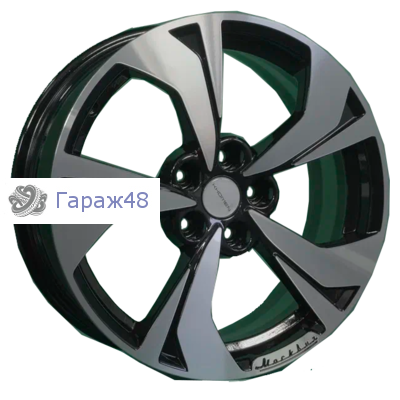 Khomen Wheels KHW1724 Jac/Москвич 3 R17 / 7J PCD 5x108 ET 40 ЦО 54.1 Литые Black-FP