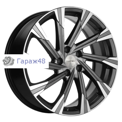 Khomen Wheels KHW1901 Chery Tiggo 7 Pro R19 / 7.5J PCD 5x108 ET 33 ЦО 60.1 Литые Gray-FP