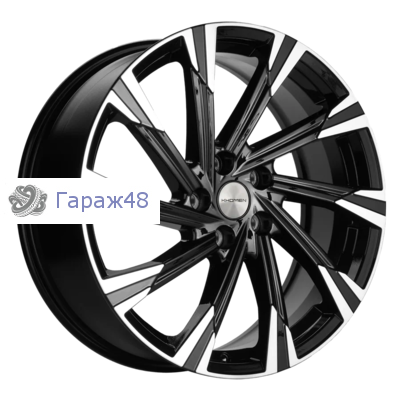 Khomen Wheels KHW1901 Volvo XC R19 / 7.5J PCD 5x108 ET 50.5 ЦО 63.4 Литые Black-FP