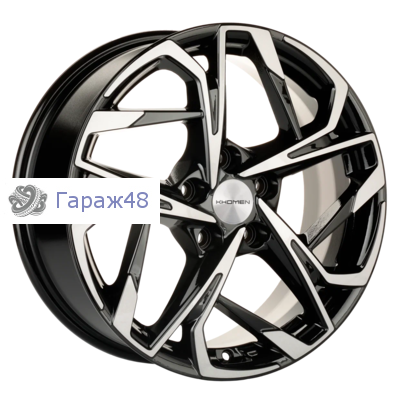 Khomen Wheels KHW1716 Sportage R17 / 7J PCD 5x114.3 ET 48.5 ЦО 67.1 Литые Black-FP