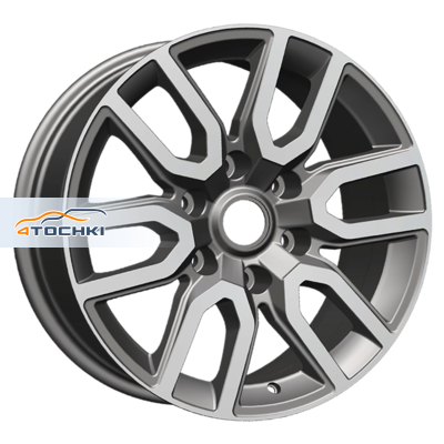Khomen Wheels KHW1723 Fortuner/Hilux R17 / 8J PCD 6x139.7 ET 30 ЦО 106.1 Литые Gray-FP