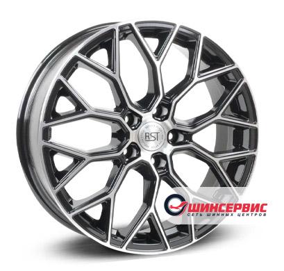 RST R198 R18 / 6.5J PCD 5x108 ET 33 ЦО 60.1 Литые Черный с полированной лицевой поверхностью