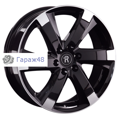 Replay KI334 R18 / 7J PCD 6x114.3 ET 39 ЦО 67.1 Литые Черный с полированной лицевой поверхностью