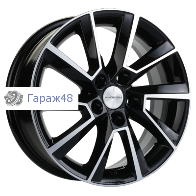 Khomen Wheels KHW1507 Rapid/Fabia R15 / 6J PCD 5x100 ET 38 ЦО 57.1 Литые Black-FP