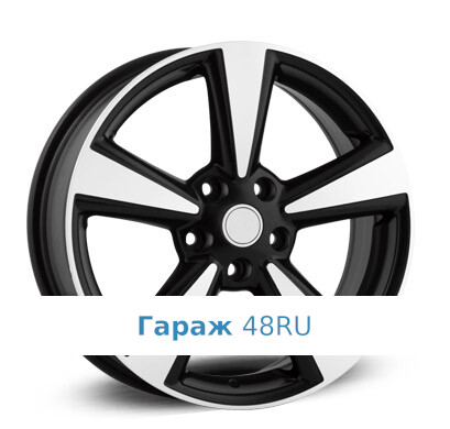 LegeArtis NS38 R17 / 6.5J PCD 5x114.3 ET 40 ЦО 66.1 Литые Черный матовый с полированной лицевой поверхностью