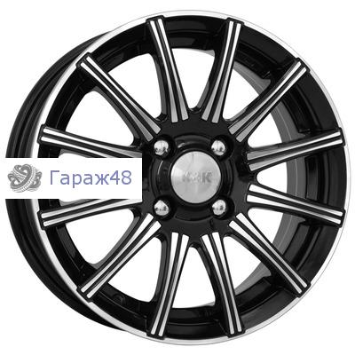 K&amp;K Сиестаоригинал КС474 R15 / 6J PCD 5x105 ET 39 ЦО 56.6 Литые Черный с полированной лицевой поверхностью