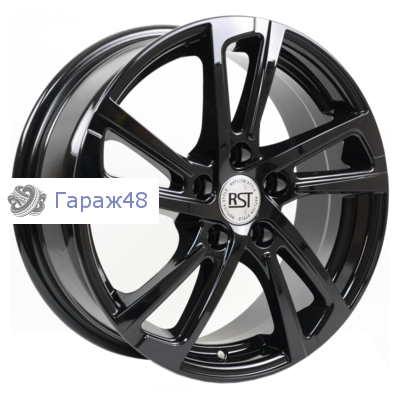 RST R046 (Cee&#039;d) R16 / 6.5J PCD 5x114.3 ET 50 ЦО 67.1 Литые Черный с полированной лицевой поверхностью