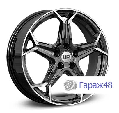 LS Up118 R18 / 6.5J PCD 5x114.3 ET 48 ЦО 67.1 Литые Черный с полированной лицевой поверхностью