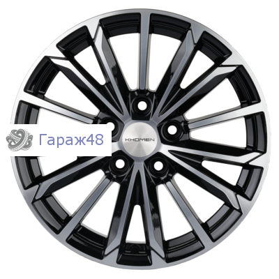 Khomen Wheels KHW1611 Qashqai R16 / 6.5J PCD 5x114.3 ET 40 ЦО 66.1 Литые Black-FP