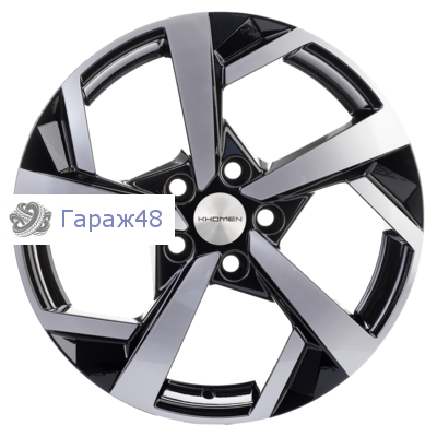 Khomen Wheels KHW1712 Qashqai R17 / 7J PCD 5x114.3 ET 40 ЦО 66.1 Литые Black-FP