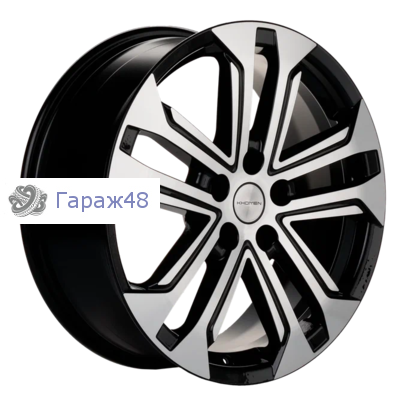 Khomen Wheels KHW1803 Haval Dargo R18 / 7J PCD 5x114.3 ET 40 ЦО 66.5 Литые Black-FP