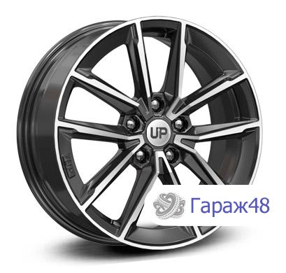 LS Up104 R17 / 6.5J PCD 5x114.3 ET 45 ЦО 64.1 Литые Черный с полированной лицевой поверхностью
