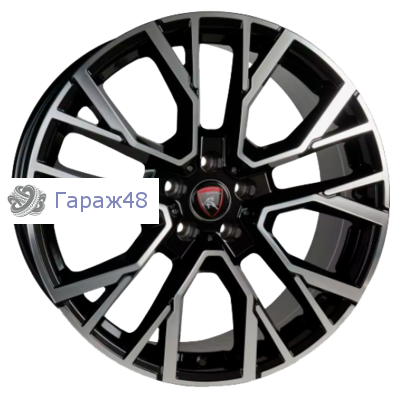 Yamato Masanori R21 / 9.5J PCD 5x112 ET 31 ЦО 66.6 Литые Черный с полированной лицевой поверхностью