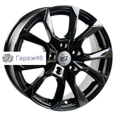 RST R096 (Skoda, VW) R16 / 6.5J PCD 5x112 ET 40 ЦО 57.1 Литые Черный с полированной лицевой поверхностью