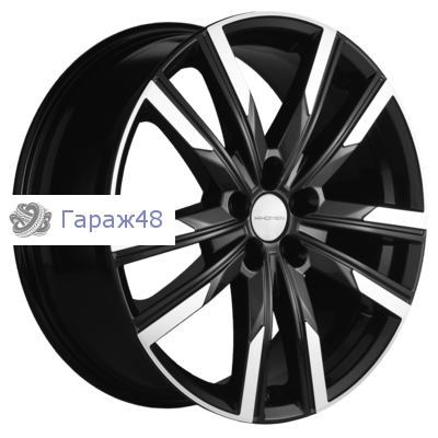 Khomen Wheels KHW1905 Chery Tiggo 8 R19 / 7.5J PCD 5x108 ET 47 ЦО 60.1 Литые Black-FP