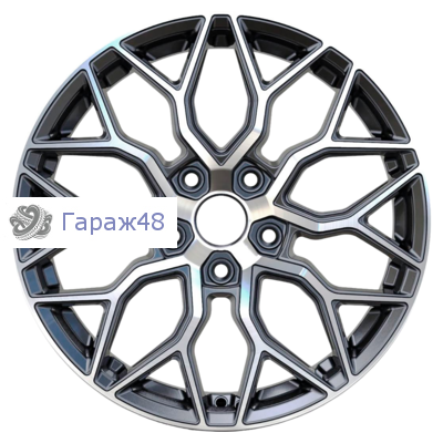 Venti 1719 R17 / 7J PCD 5x108 ET 45 ЦО 60.1 Литые Черный с полированной лицевой повехностью