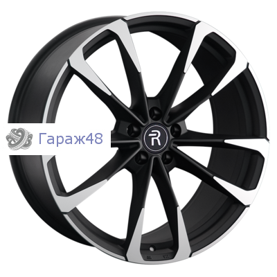 Replay B323 R21 / 9.5J PCD 5x112 ET 36 ЦО 66.6 Литые Черный матовый с полированной лицевой поверхностью
