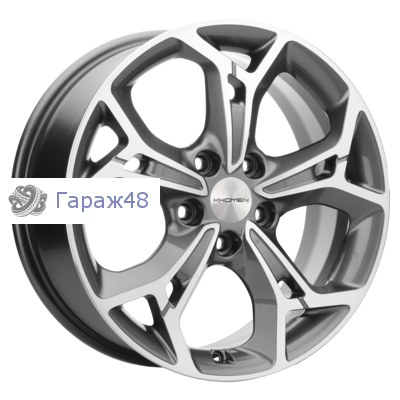 Khomen Wheels KHW1702 Jolion R17 / 7J PCD 5x114.3 ET 37 ЦО 66.5 Литые Gray-FP