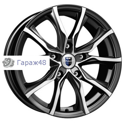 K&amp;K Твист (КС697) R17 / 7.5J PCD 5x120 ET 42 ЦО 67.1 Литые Черный с полированной лицевой поверхностью
