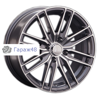 LS 760 R15 / 6.5J PCD 4x100 ET 40 ЦО 73.1 Литые Графит с полированной лицевой поверхностью