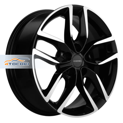 Khomen Wheels KHW1708 Nissan Tiida R17 / 6.5J PCD 5x114.3 ET 45 ЦО 66.1 Литые Black-FP