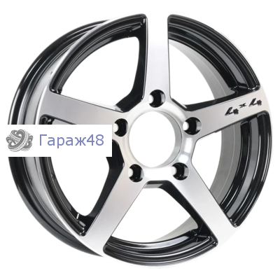 RST R136 R16 / 6J PCD 5x139.7 ET 40 ЦО 98 Литые Черный с полированной лицевой повехностью