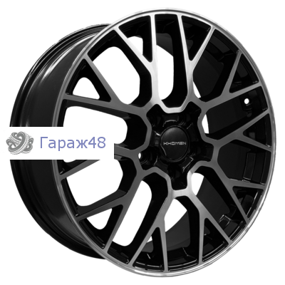 Khomen Wheels KHW1818 Geely Atlas Pro / Changan CS55 75 R18 / 7J PCD 5x114.3 ET 45 ЦО 60.1 Литые Black-FP