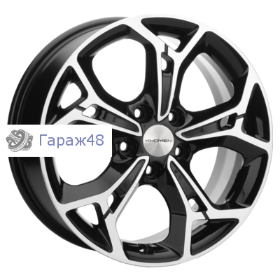 Khomen Wheels KHW1702 Ford CMax R17 / 7J PCD 5x108 ET 50 ЦО 63.35 Литые Black-FP