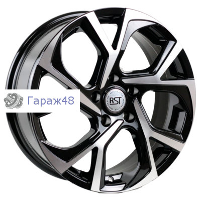 RST R087 R17 / 6.5J PCD 5x114.3 ET 45 ЦО 66.1 Литые Черный с полированной лицевой повехностью