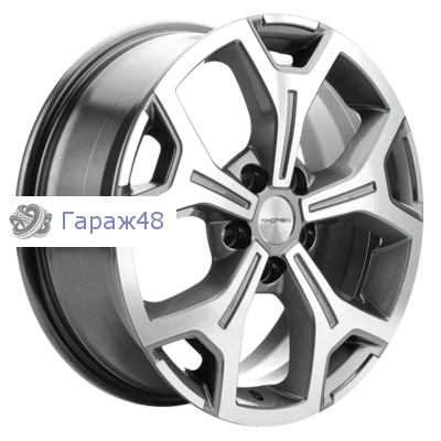 Khomen Wheels KHW1710 Haval F7/F7x R17 / 6.5J PCD 5x114.3 ET 40 ЦО 64.1 Литые Gray-FP