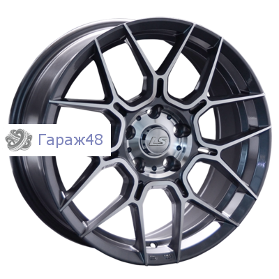 LS 1265 R17 / 7.5J PCD 5x114.3 ET 40 ЦО 60.1 Литые Графит с полированной лицевой поверхностью