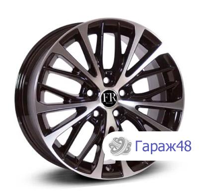 Replica TY5343 R17 / 7J PCD 5x114.3 ET 45 ЦО 60.1 Литые Черный с полированной лицевой поверхностью