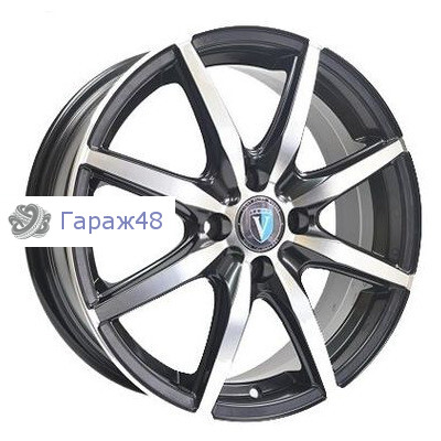 Venti 1715 R17 / 7J PCD 5x114.3 ET 45 ЦО 60.1 Литые Черный с полированной лицевой повехностью