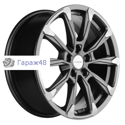 Khomen Wheels KHW1808 Tugella/Jaguar XF/FPace R18 / 7.5J PCD 5x108 ET 46 ЦО 63.4 Литые Gray-FP