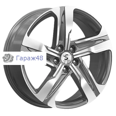Premium Series КР004 Sportage R19 / 7.5J PCD 5x114.3 ET 50 ЦО 67.1 Литые Diamond Gloss Graphite