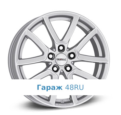 Dezent TF R17 / 7.5J PCD 5x112 ET 28 ЦО 66.6 Литые Серебристый
